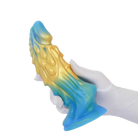 Special Shaped Large Penis Liquid Silicone Penis Anal Plug