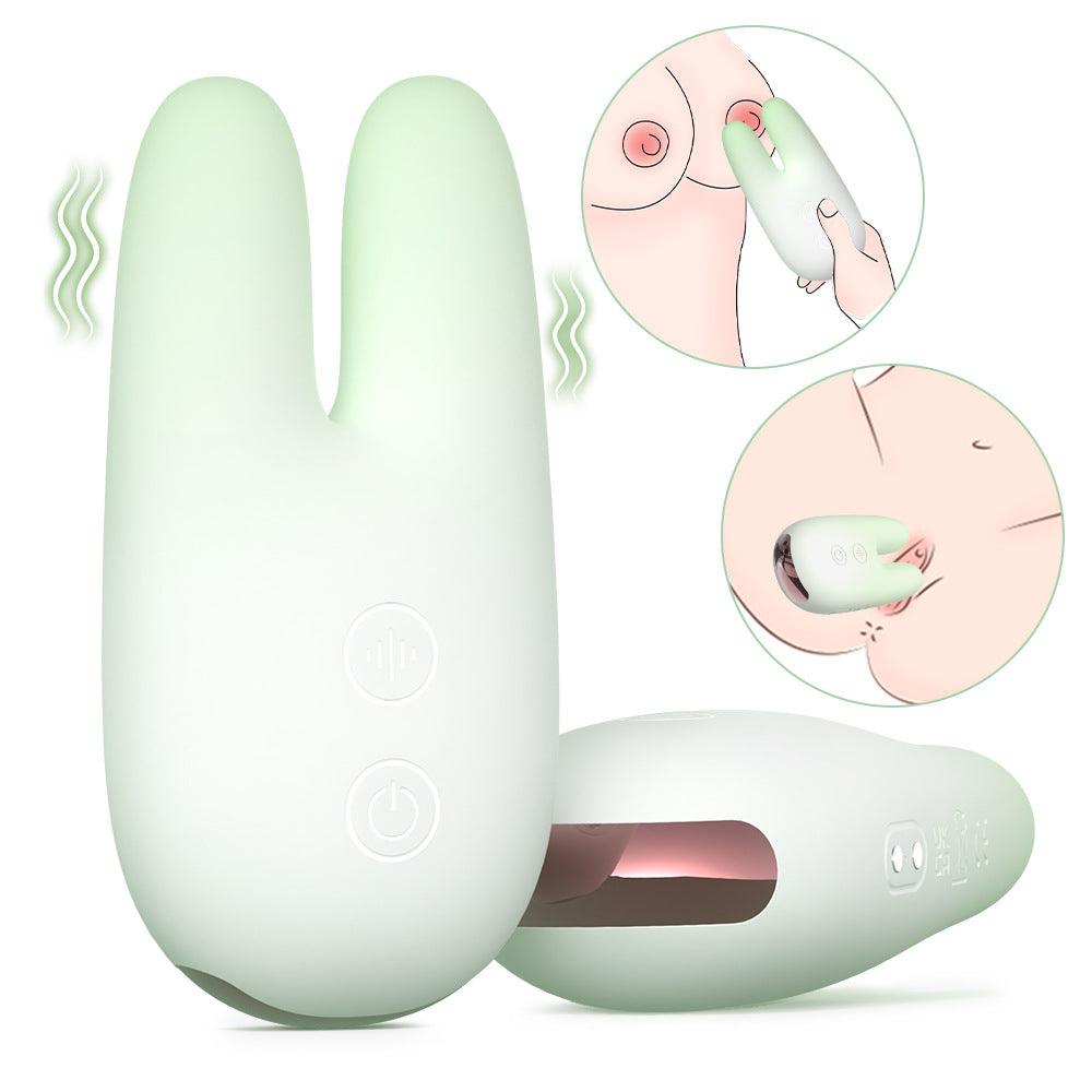 S-HANDE Mini-Klitoris-Nippelvibrator mit Hasenohren