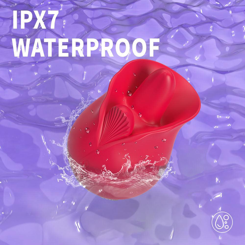 Roman Rose Vibrator 9-Frequenz Zungenleck-Doppelvibrator