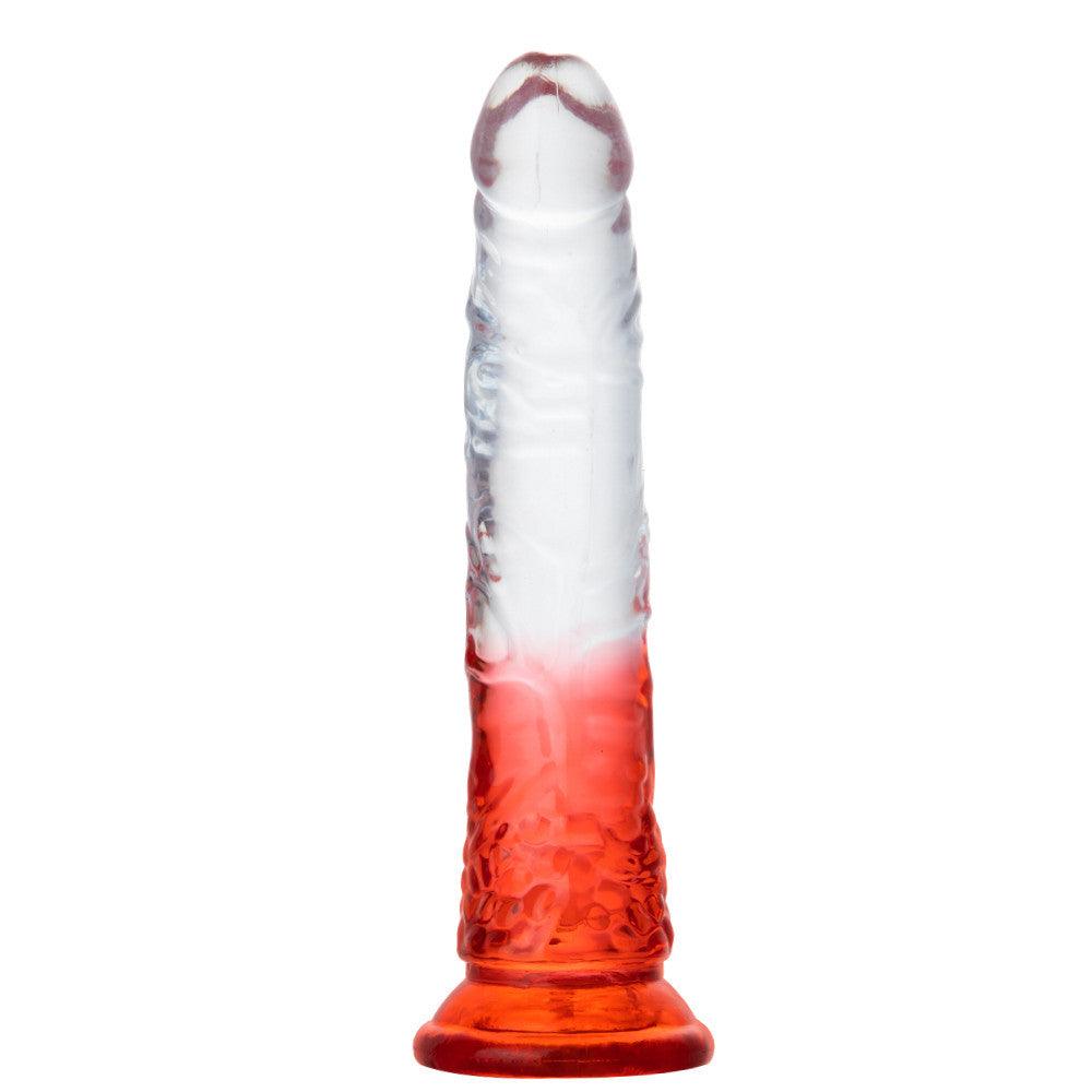 Transparent Jelly Dildo with Powerful Suction Cup