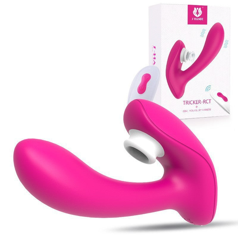 Women's Wearable Remote Control Vibrator Sucking Vibrator