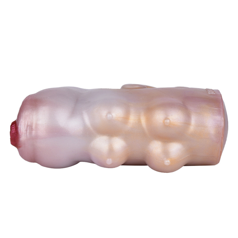 Soft Gel Animal Cow Mold Double-pass Penis Exercise Male Masturbator