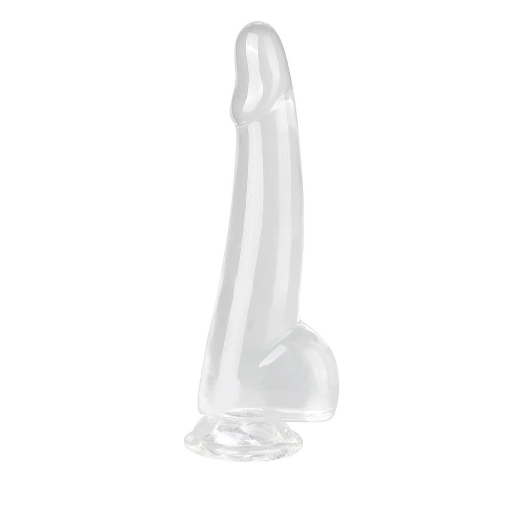 Jelly Soft Silicone Penis Realistic Dildo With Suction Cup And Scrotum