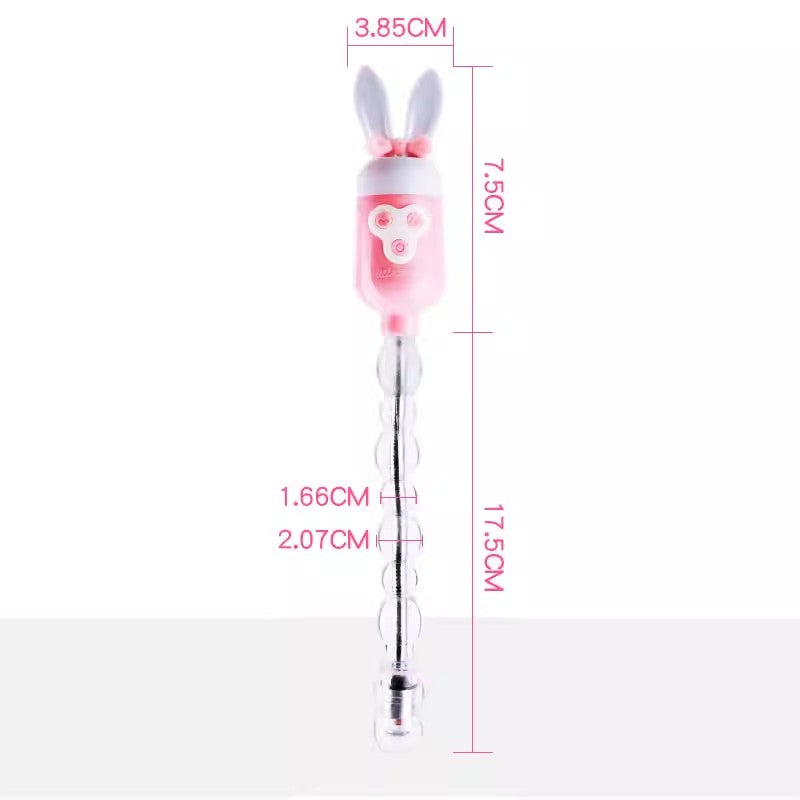 9 Bead Rabbit Anal Vibrator Pull Bead Anal Plug