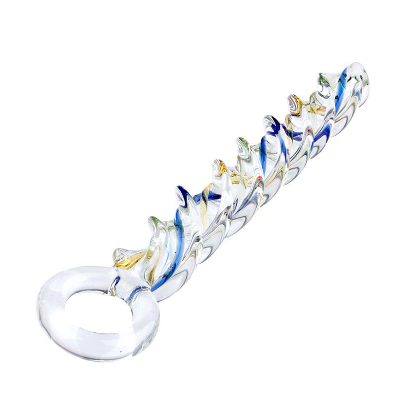 Anal Trainer Crystal Thread Glass Anal Plug