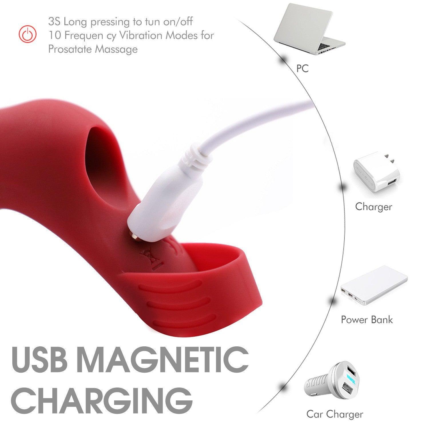 Fingerförmiger G-Punkt-Vibrator mit 9 Vibrationsmodi für erwachsene Frauen