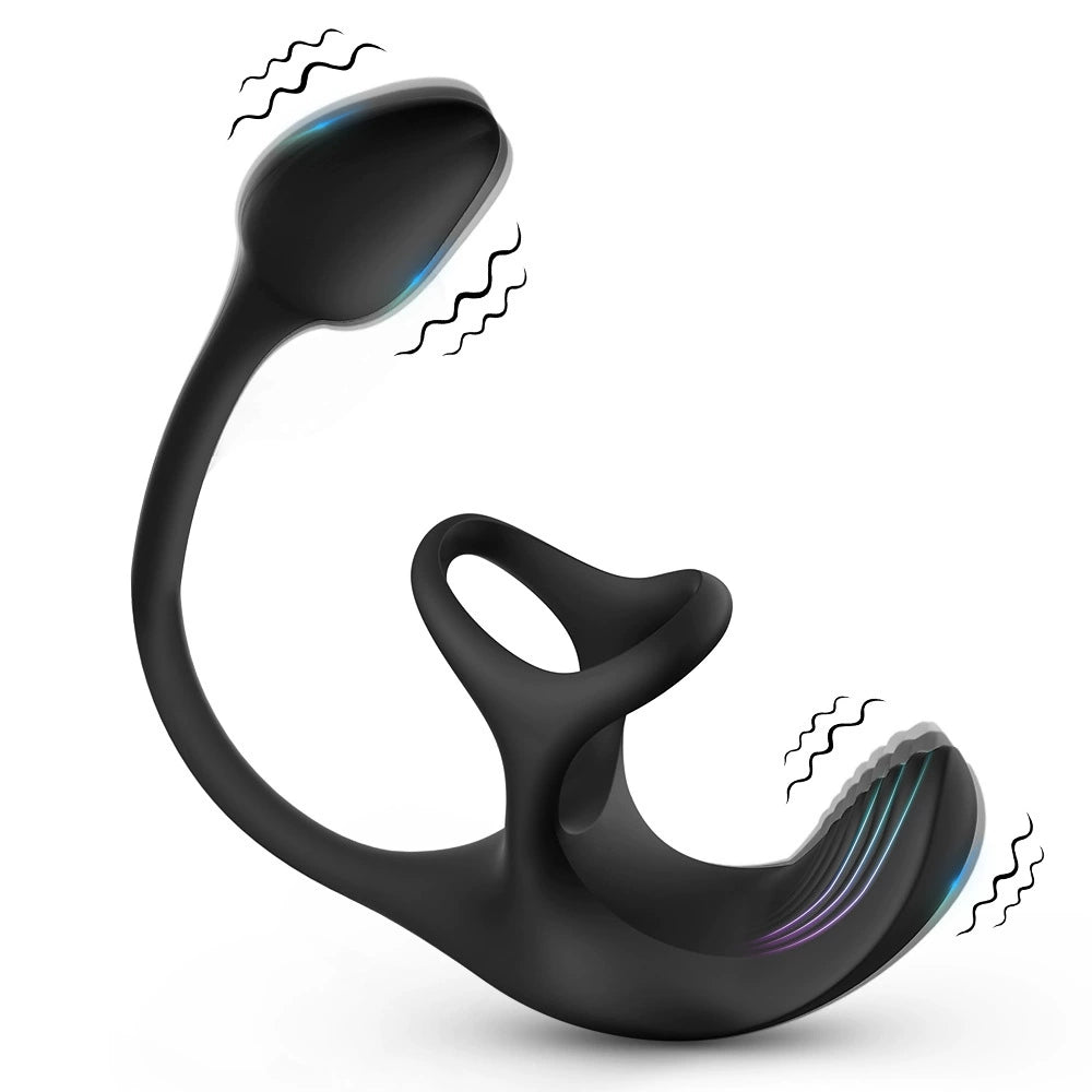Remote Control Prostate Massager  Male Masturbator With Penis Ring