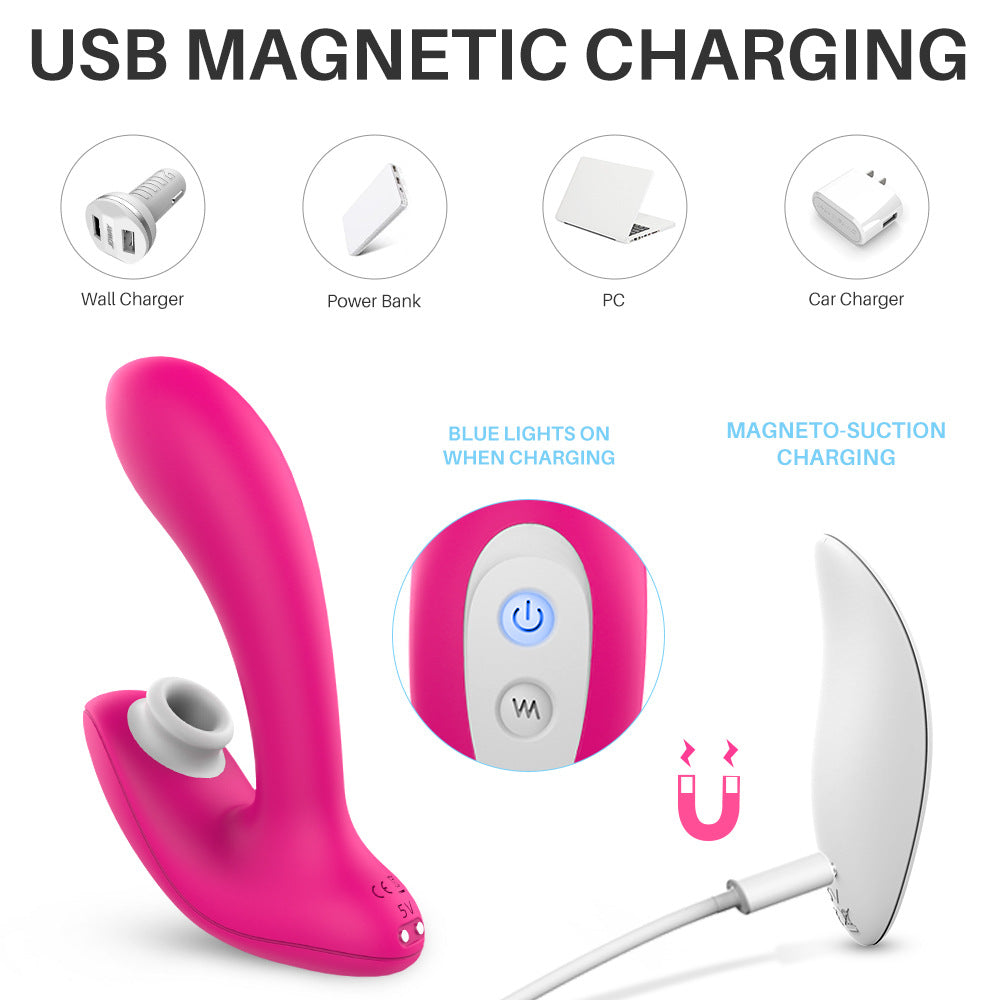 Women's Wearable Remote Control Vibrator Sucking Vibrator