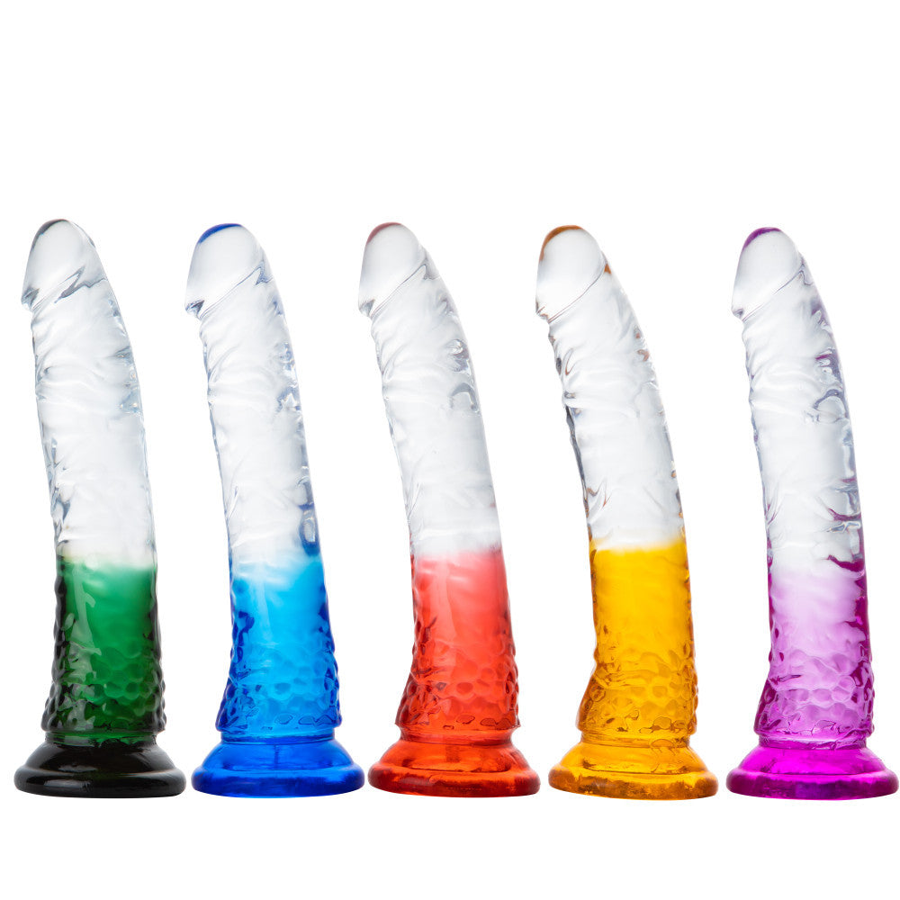 Transparent Jelly Dildo with Powerful Suction Cup