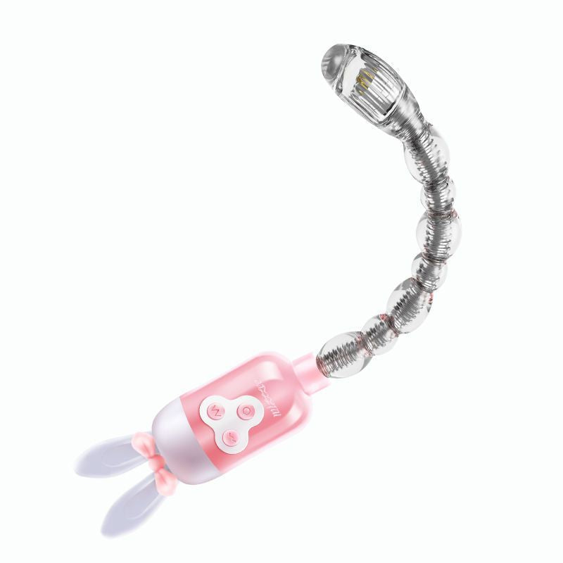 9 Bead Rabbit Anal Vibrator Pull Bead Anal Plug