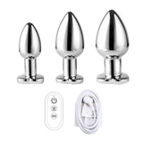 LED Heart Shape Vibrating Anal Plug