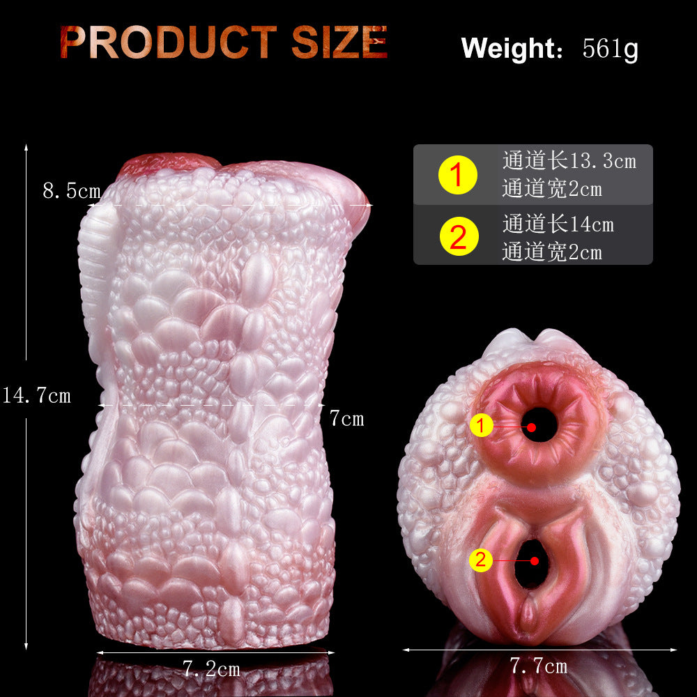 Simulation Anal Vagina Double Hole Aircraft Cup Male Masturbator