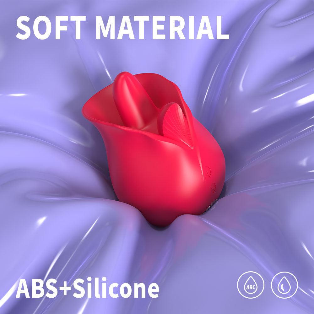 Roman Rose Vibrator 9-Frequenz Zungenleck-Doppelvibrator