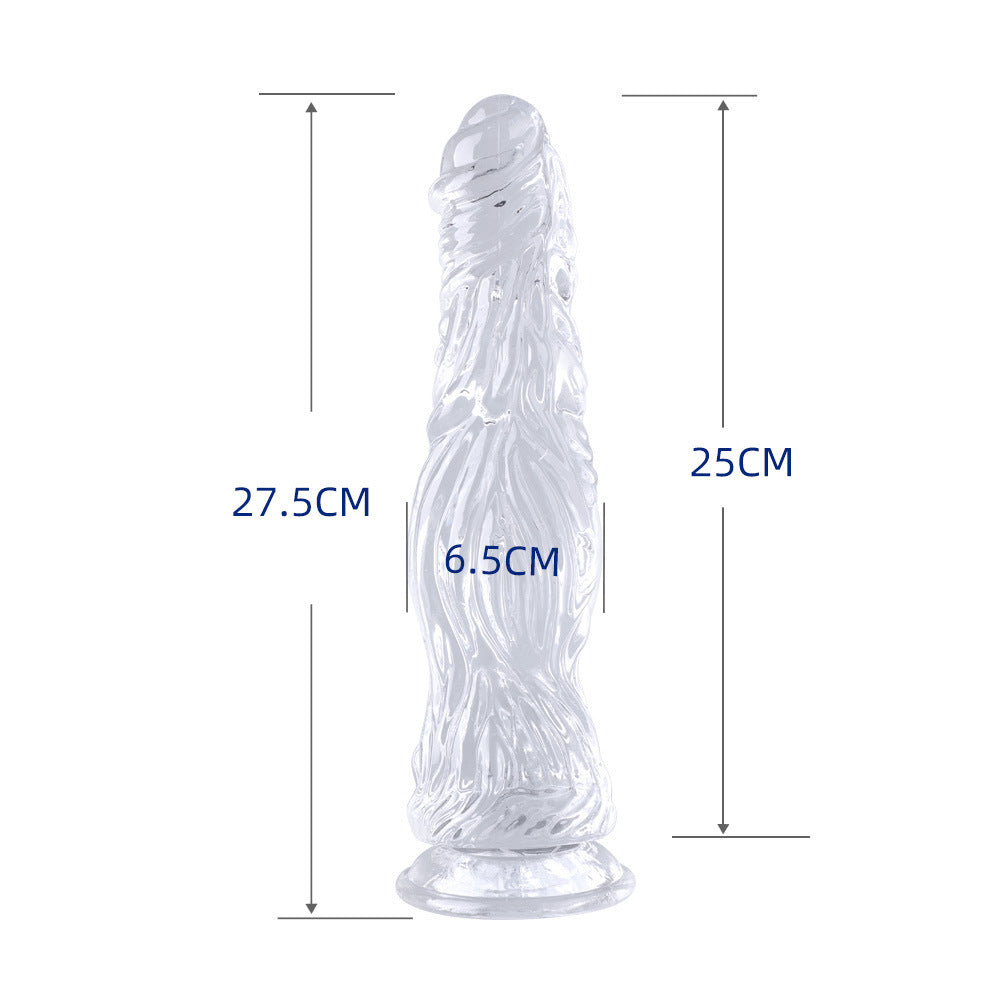 Super Large Crystal Dildo Realistic Penis Suction Cup Anal Plug