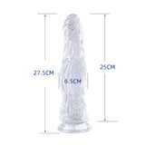 Super Large Crystal Dildo Realistic Penis Suction Cup Anal Plug