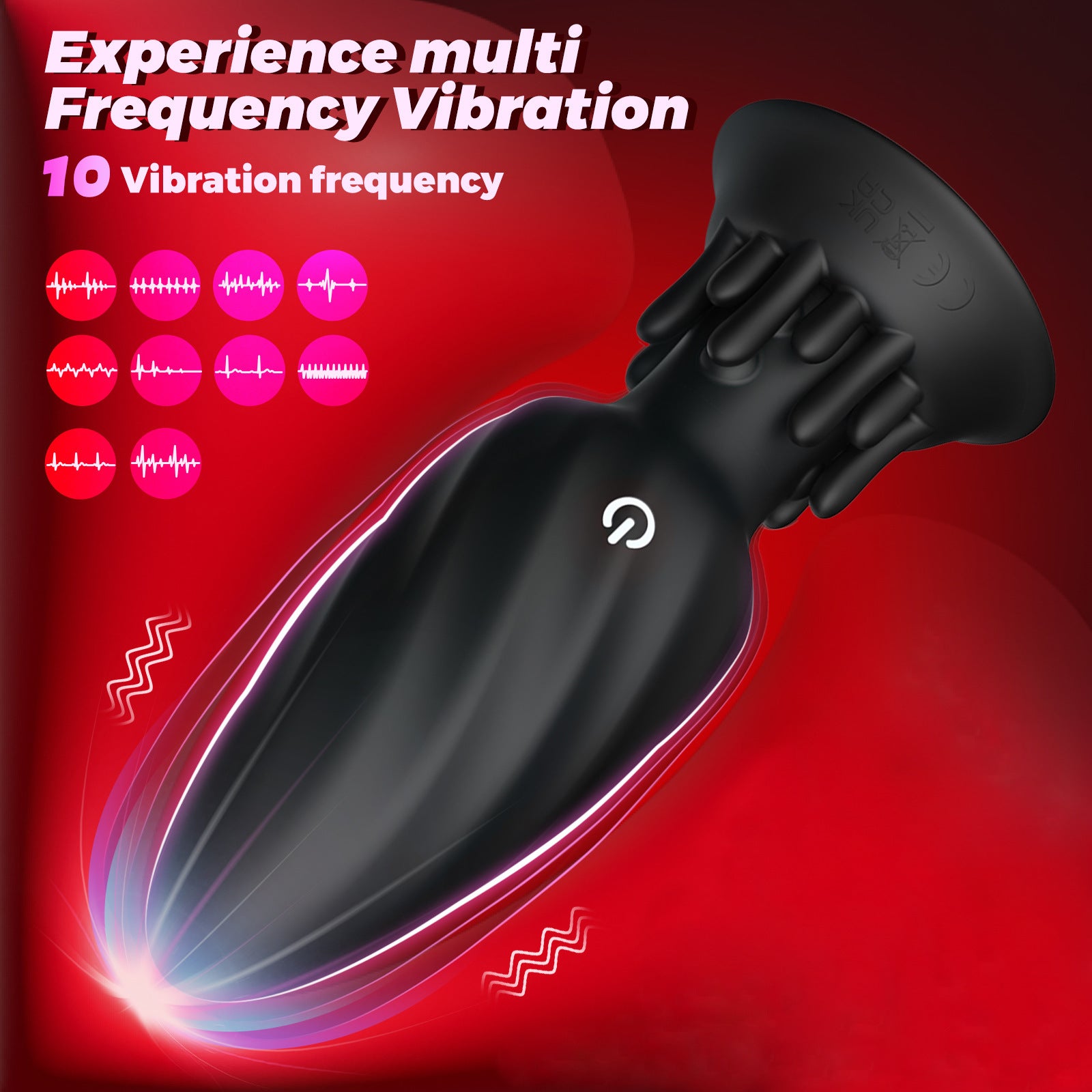 10-Frequency Remote Control Spiral Rotating Anal Plug
