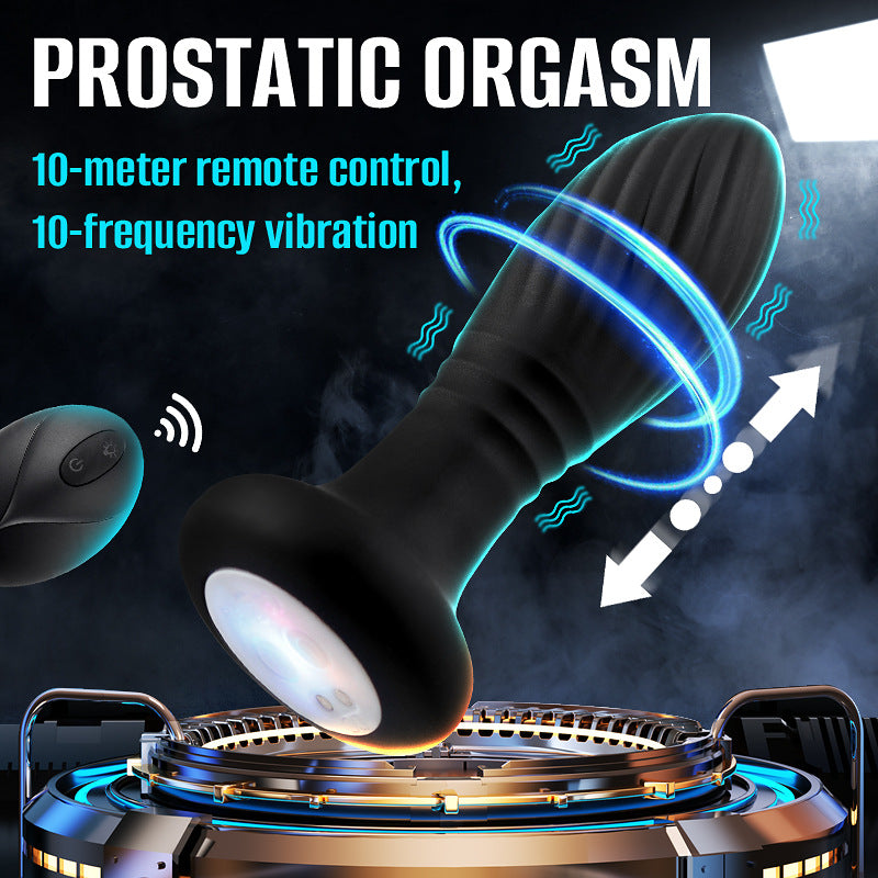 LED Remote Control Thrust Anal Plug Toy