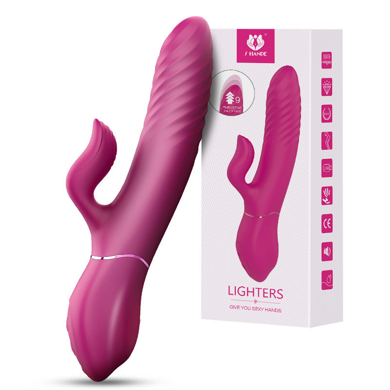 G-spot Rabbit Vibrator Pulsation Thrust Dildo