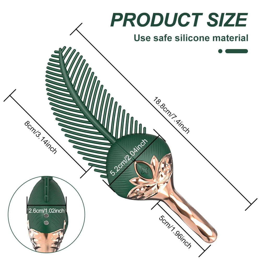 Peacock Feather Clitoral Stimulator