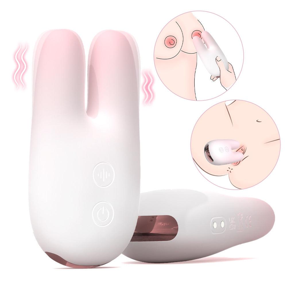 S-HANDE Mini-Klitoris-Nippelvibrator mit Hasenohren