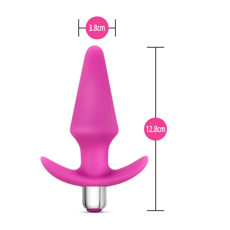 Blush 5" Vibrating Butt Plug with Handle