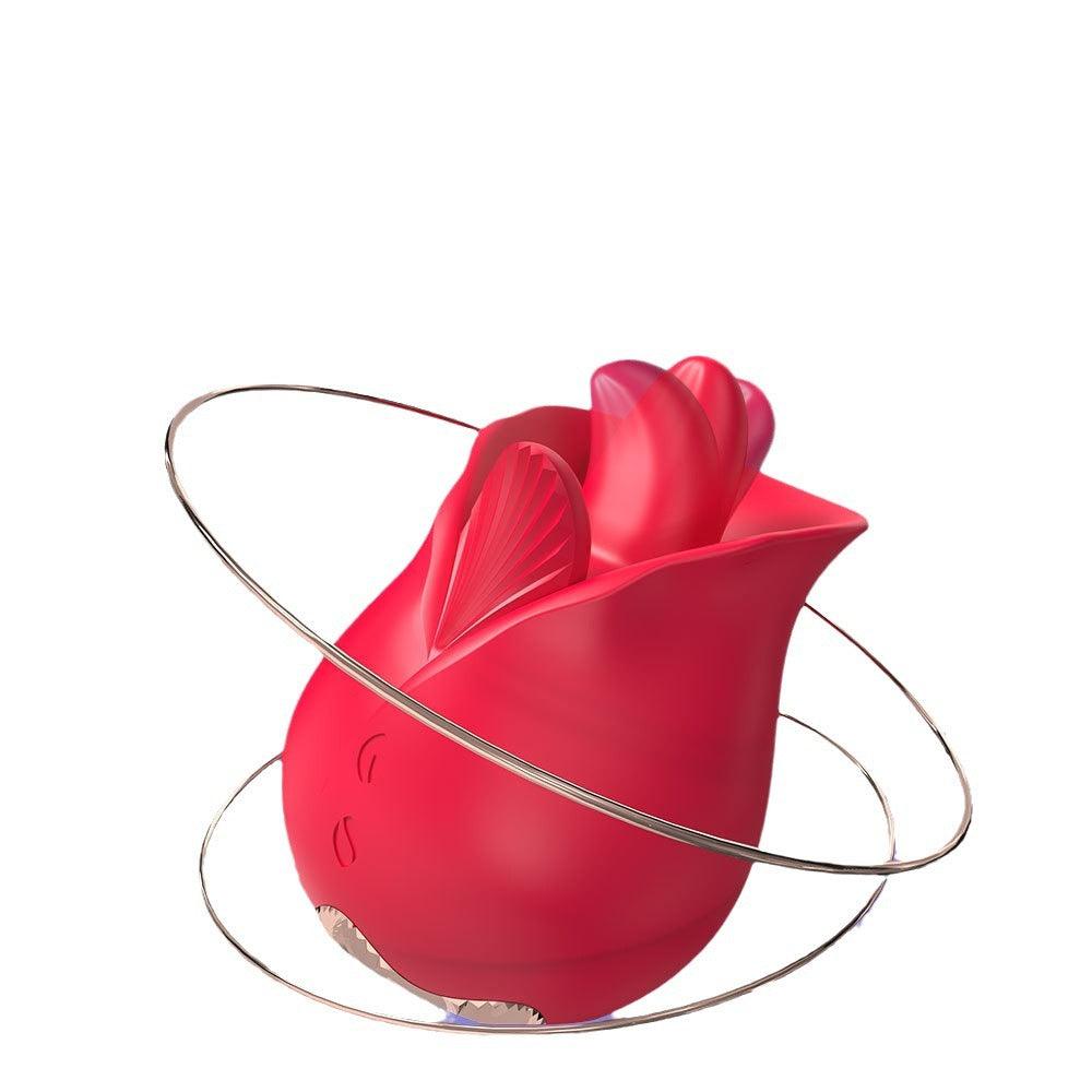 Roman Rose Vibrator 9-Frequenz Zungenleck-Doppelvibrator