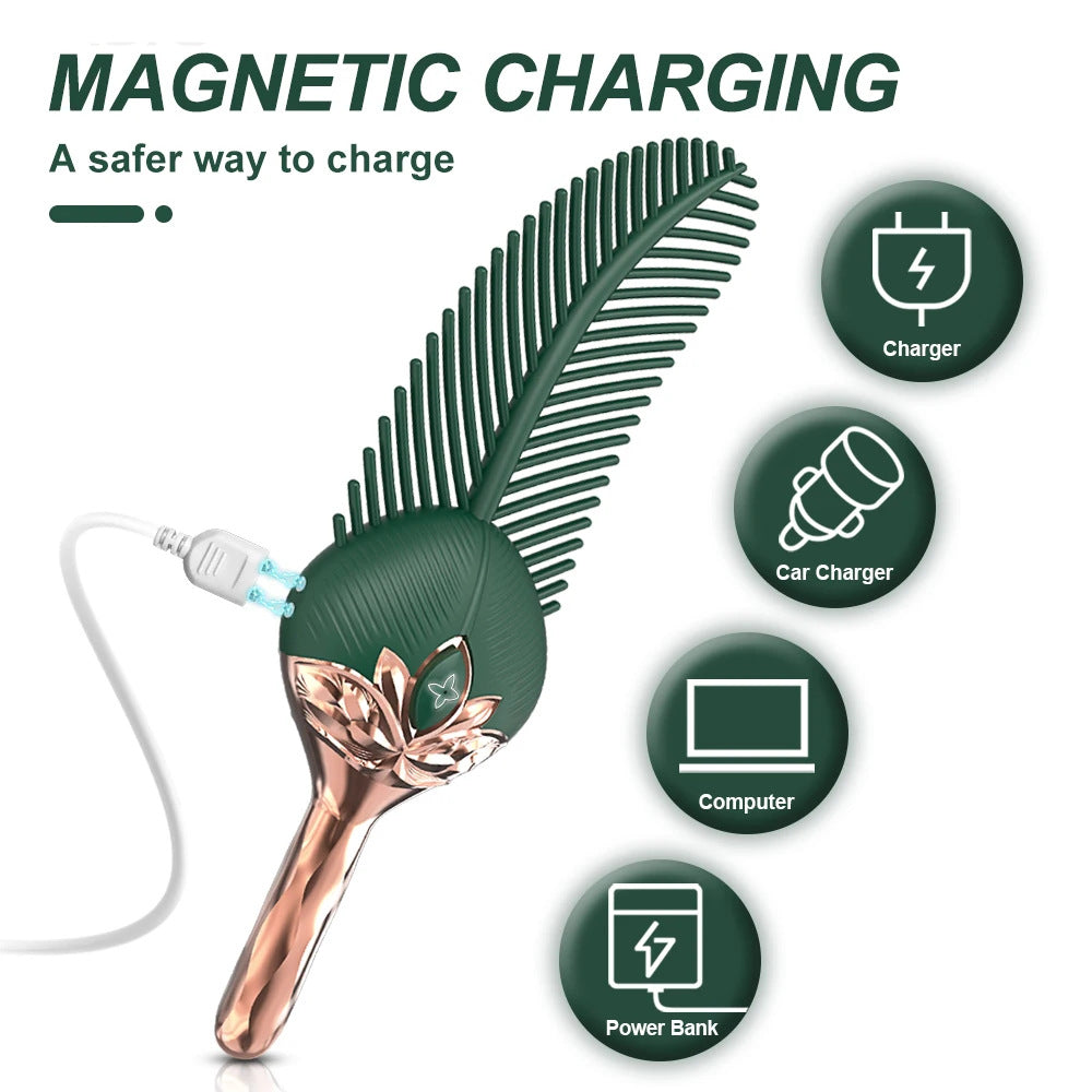 Peacock Feather Clitoral Stimulator