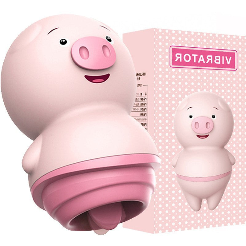 Tongue Licking Pig Wireless Vibrating Egg Massager