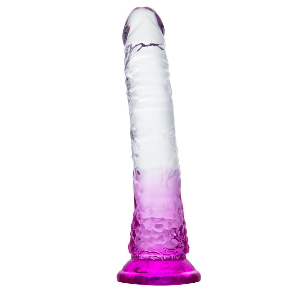 Transparent Jelly Dildo with Powerful Suction Cup