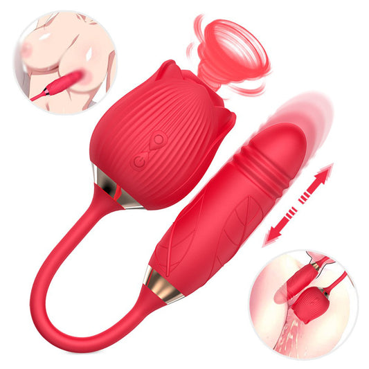 Omysky Rose Sucking &G-spot Vibrator