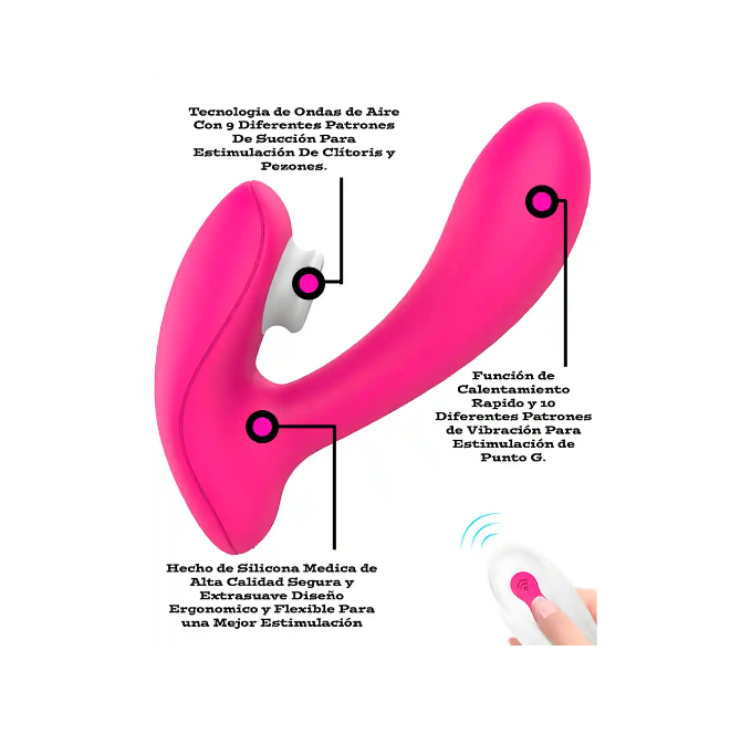 Women's Wearable Remote Control Vibrator Sucking Vibrator