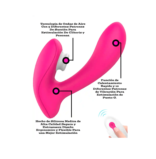 Tragbarer Vibrator mit Fernbedienung für Damen