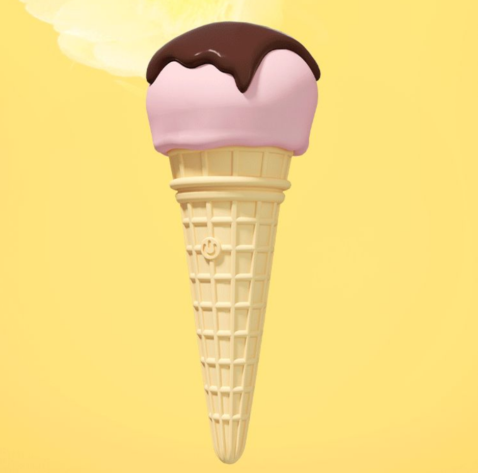 Ice cream-shaped female AV massager