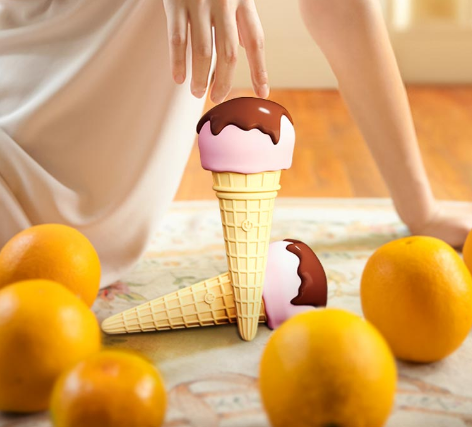 Ice cream-shaped female AV massager