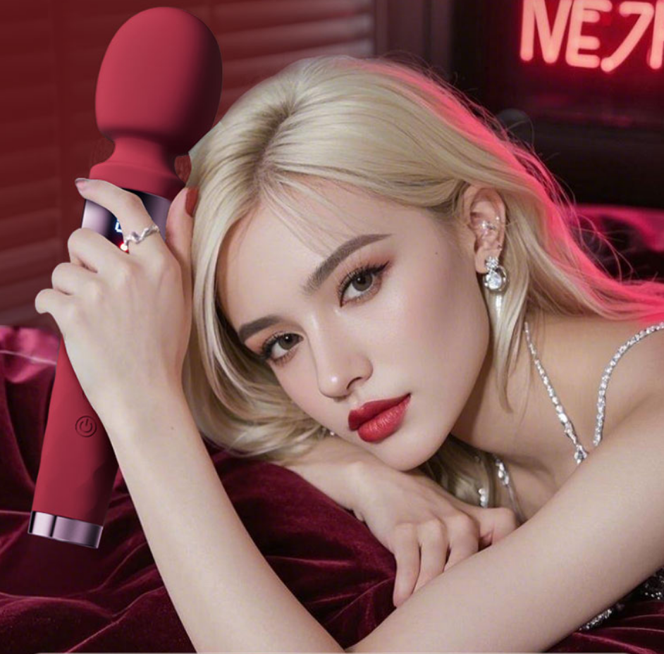 Female Heated APP Vibrating Massage AV Stick