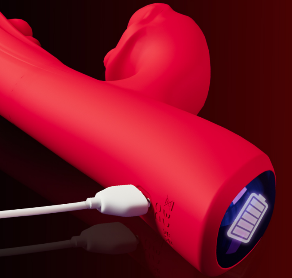 Double-Headed Three-point Slapping Tongue Licking Female Vibrator
