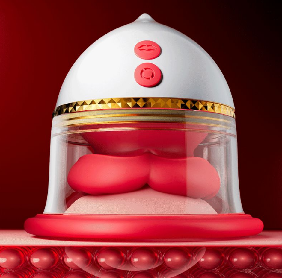 Big Mouth Angel Kiss Female Breast Sucking Massager