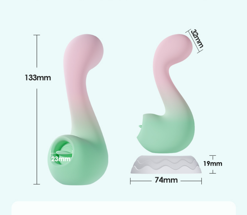 BLUSH Female Tongue Licking Body Vibrator