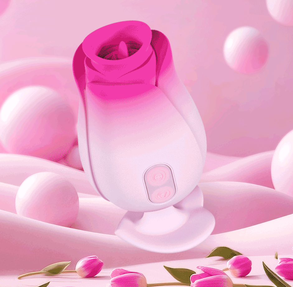 Blush Rose Sucking Tongue Licking Massager