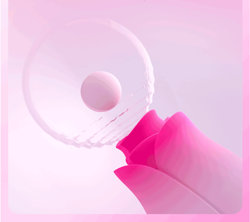 Blush Rose Sucking Tongue Licking Massager