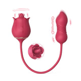 SHD s361 Rose Clit Licking Stimulator & Thrusting Egg