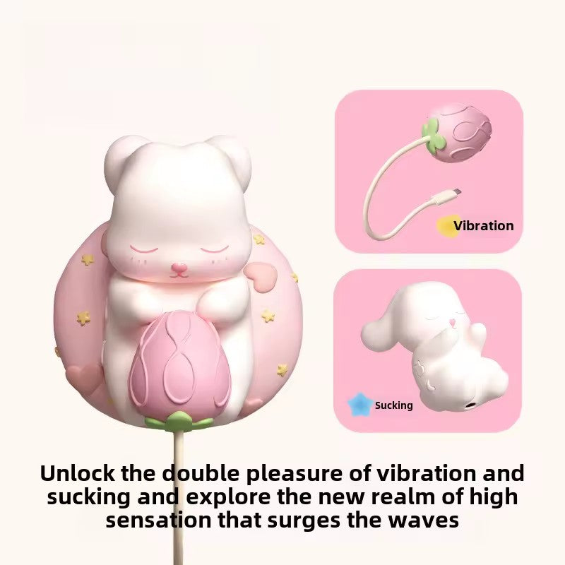 Rabbit Female Sucking Vibrator Strawberry Jumping Egg