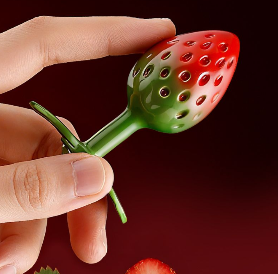 Strawberry Anal Plug Massager