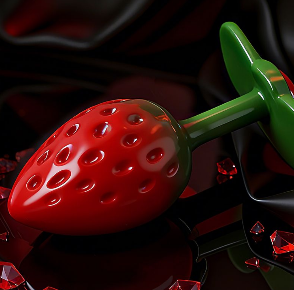 Strawberry Anal Plug Massager
