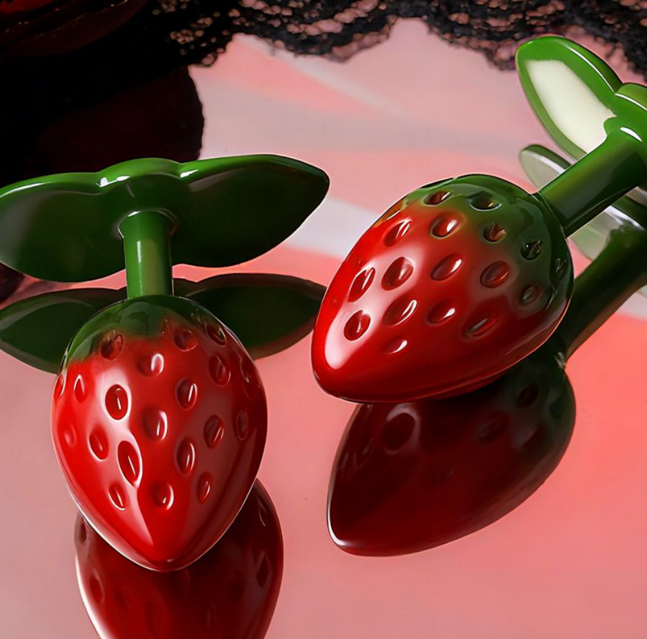 Strawberry Anal Plug Massager
