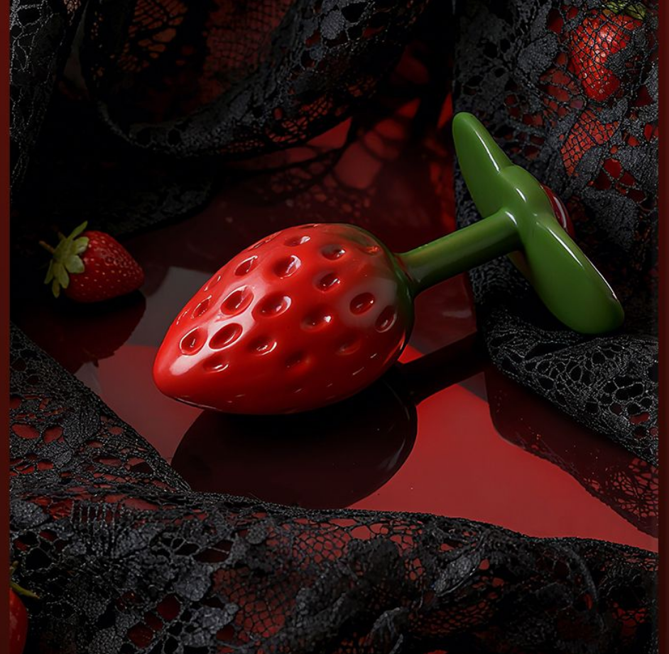 Strawberry Anal Plug Massager