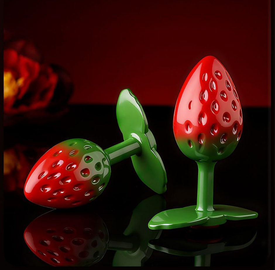 Strawberry Anal Plug Massager