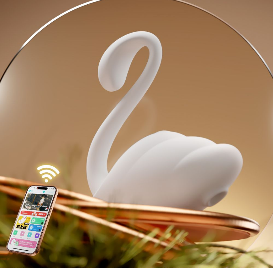 Swan Dual-Play App-Controlled Suction & Vibration Massager