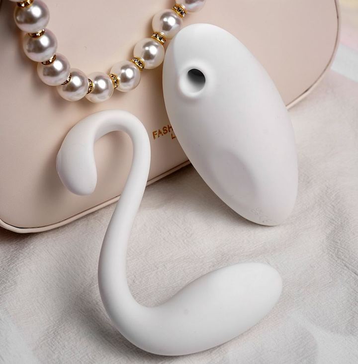 Swan Dual-Play App-Controlled Suction & Vibration Massager