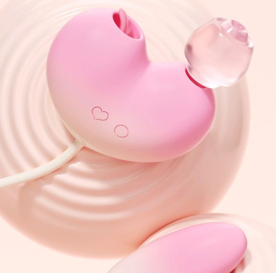 ZEMALIA Heart Pro 4 in 1 Stimulator – Suction, Tongue, Tap & Vibration
